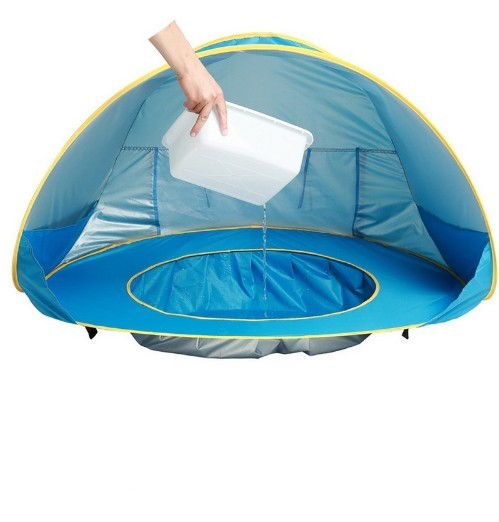 Tente de plage pour bébé, facile à plier, imperméable et protégeant contre les UV