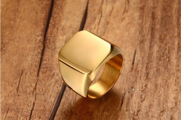 Notre simple jinshengfeng bague bijoux bague lumière titane trois couleurs RC-294 personnalité