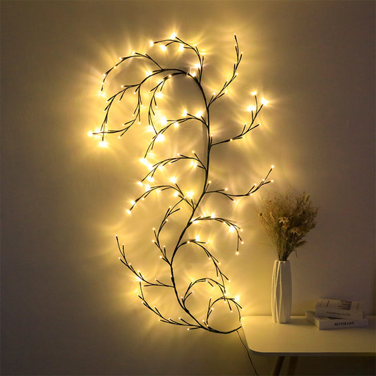 LED Guirlande Lumineuse Arrangement Lumière Colorée Rotin Chambre Lumière Décorative - Ivory Deals Market