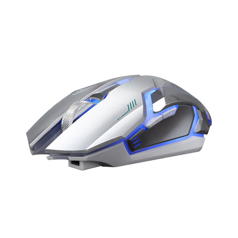 Souris sans fil rechargeable pour ordinateur portable, bureau, maison, universelle, jeu, silencieuse et lumineuse.