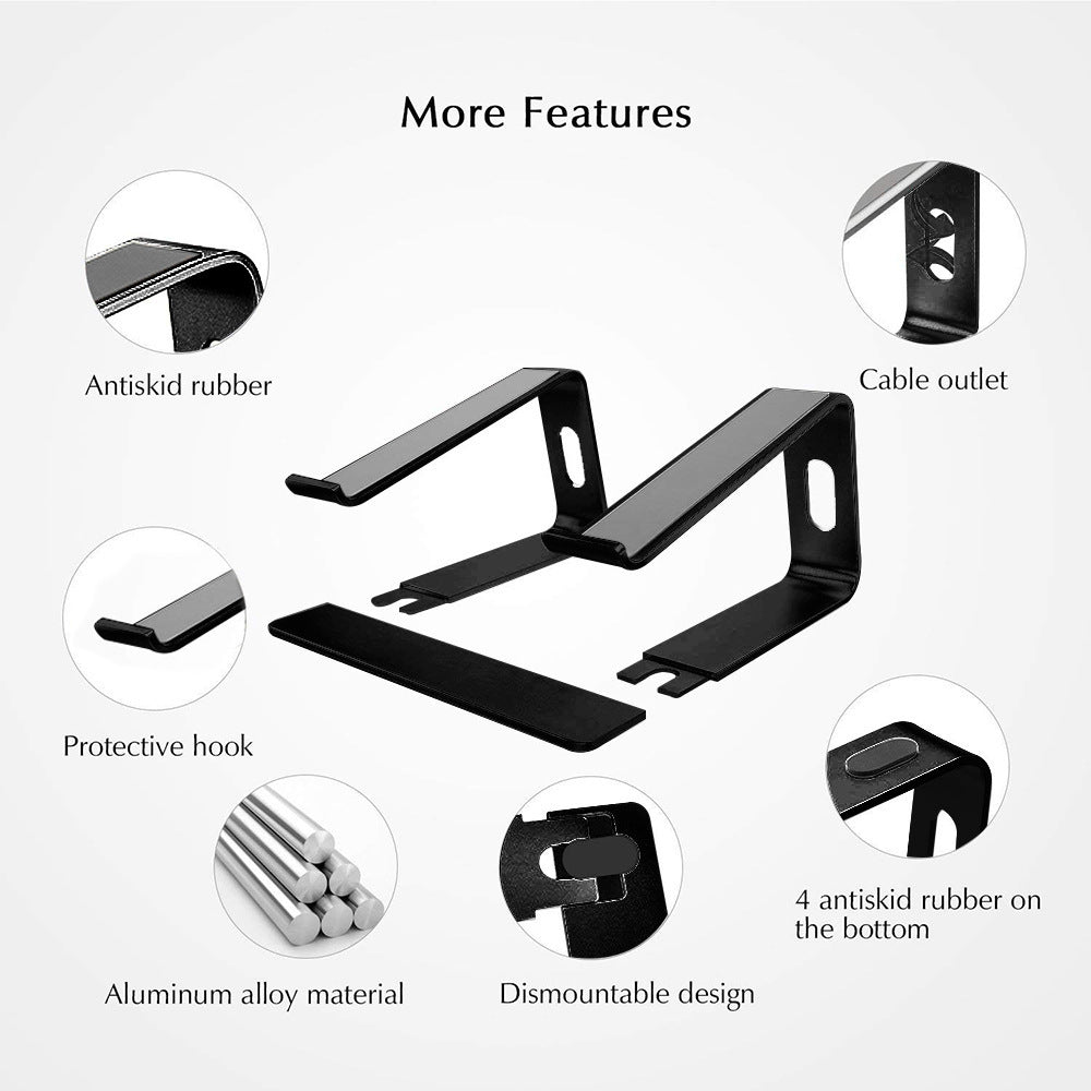 Support d'ordinateur en alliage d'aluminium pour ordinateur portable