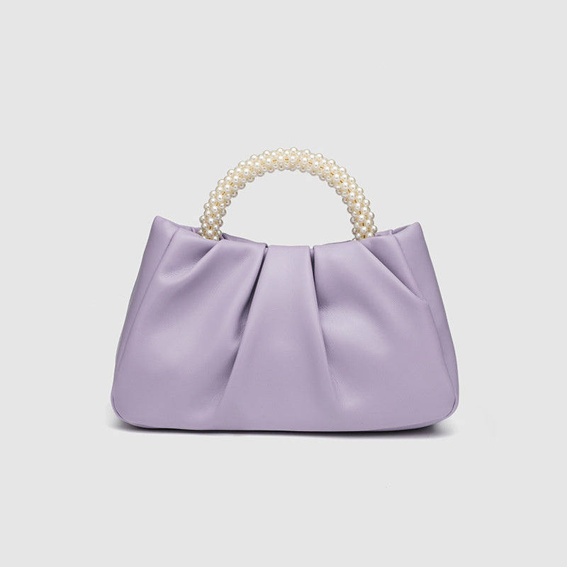 Sac à main doux, sac nuage croisé plissé tout-aller pour femme