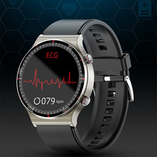 Montre connectée ECGPPG ECG Fréquence cardiaque Tension artérielle Oxygène Fréquence cardiaque Température corporelle HRV Montre