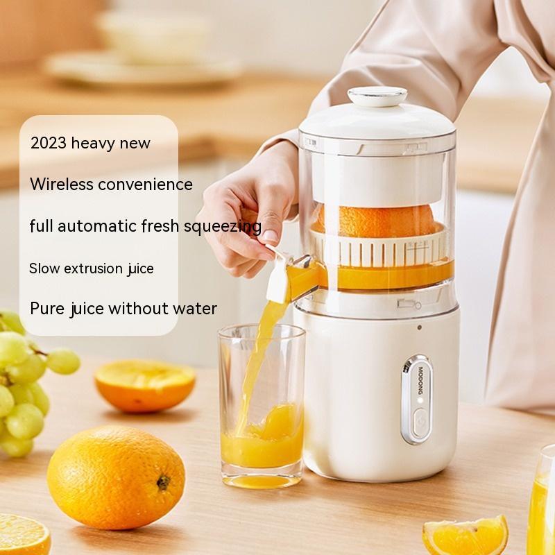 Presse-agrumes électrique multifonctionnel sans fil en acier, portable via USB, pour les oranges, les citrons et les fruits.