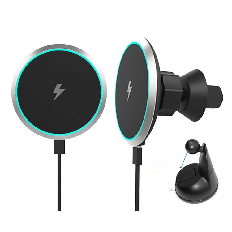 Support de sortie d’air de charge rapide de chargeur sans fil de voiture magnétique 15W