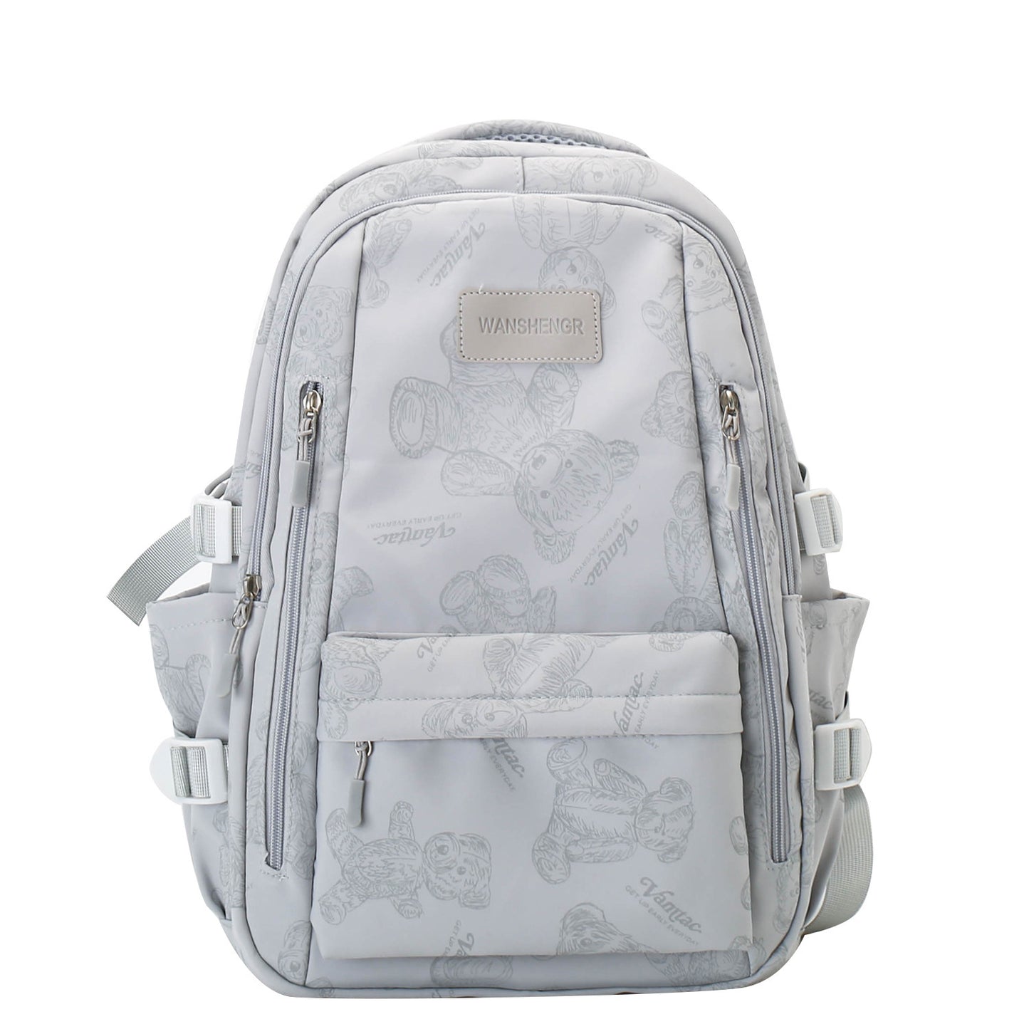 Sac à dos imprimé ours mignon, sac de voyage polyvalent de grande capacité | sac d'école pour filles - Ivory Deals Market