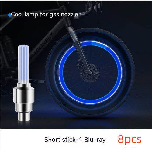 Néon Lumières Roue de Pneu Valve Cap Lumière LED Flash Pneu De Voiture Valve Caps Air Couverture Tire Rim Valve De Roue Tige cap Vélo Lumière