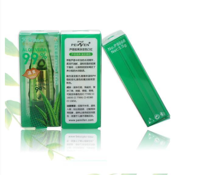 Soin pour les lèvres à base de gel d'Aloe Vera qui change de couleur, brillant, hydratant, anti-dessèchement et atténue les fines ridules