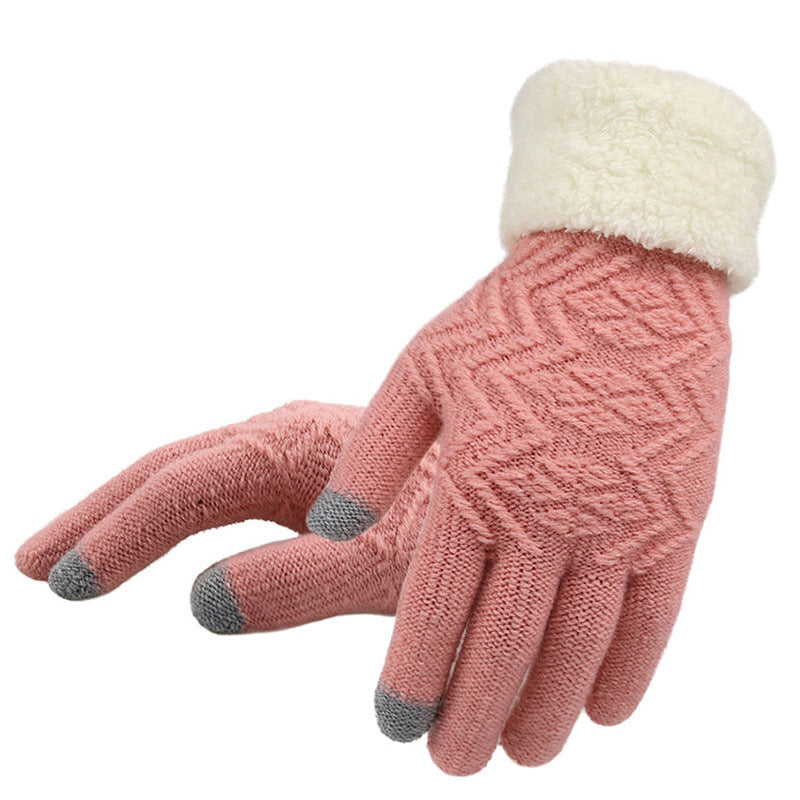 Gants tricotés d'hiver.