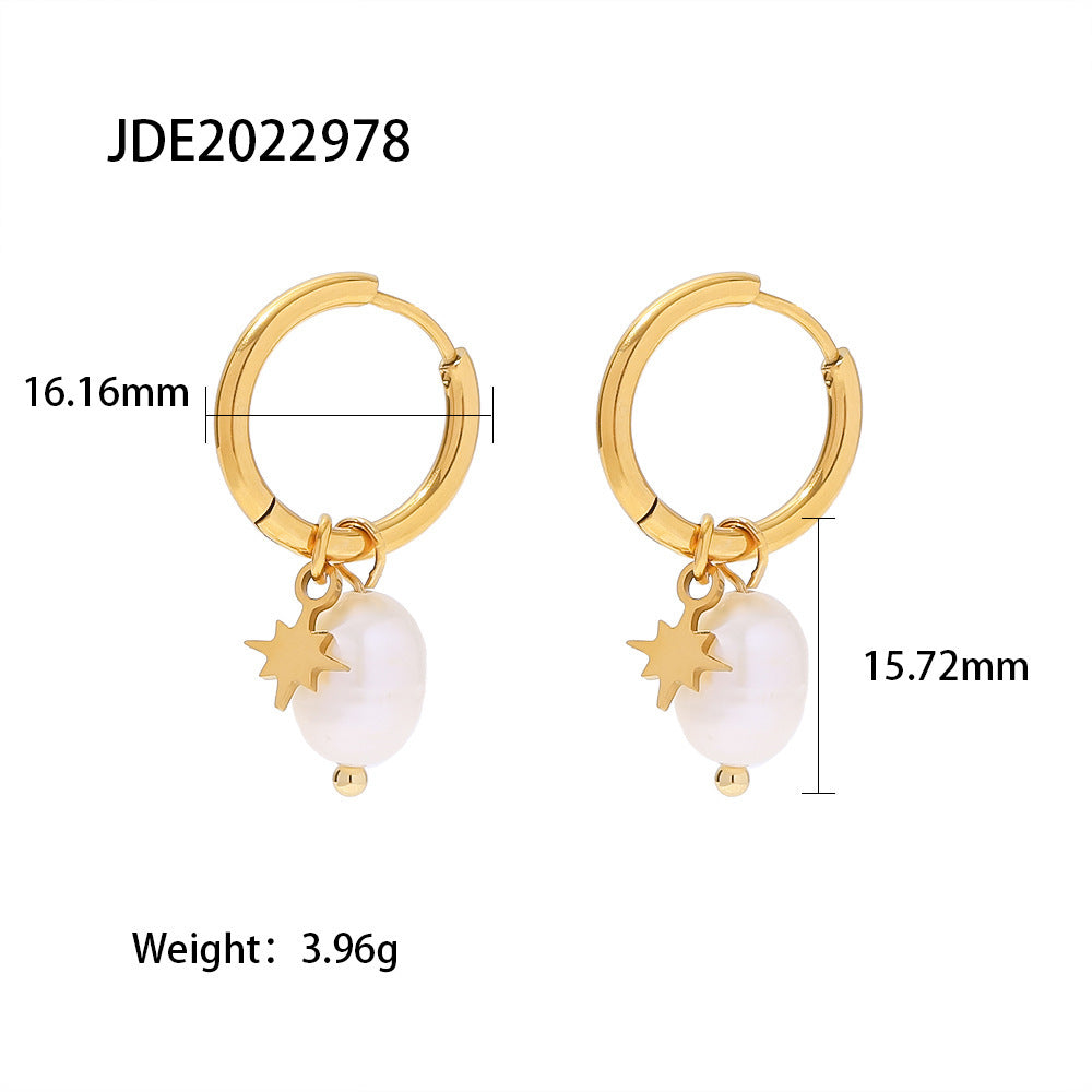 Perle d'eau douce XINGX boucles d'oreilles pour les femmes - Ivory Deals Market