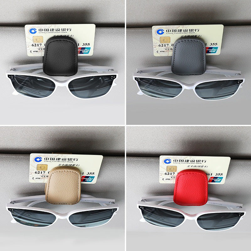 Porte-lunettes Étui pour les yeux Créatif Pince de pare-soleil automobile Pour ranger les lunettes de voiture