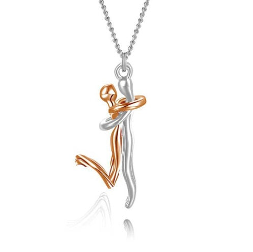 Collier en forme de cœur 18K pour couple, cadeau d'anniversaire, de la Saint-Valentin, mode simple, tempérament, chaîne de claviculaire, pendentif.