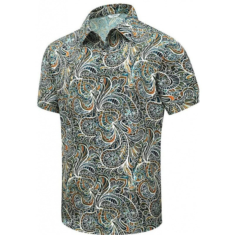 Chemise décontractée pour homme pour la plage.