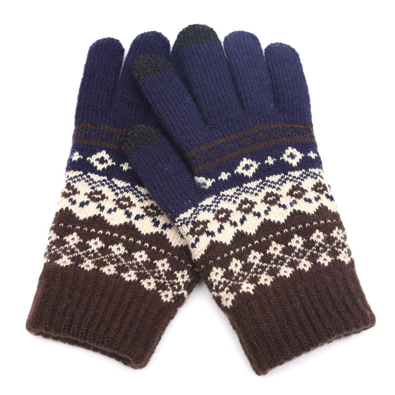 Gants tricotés pour écran tactile.