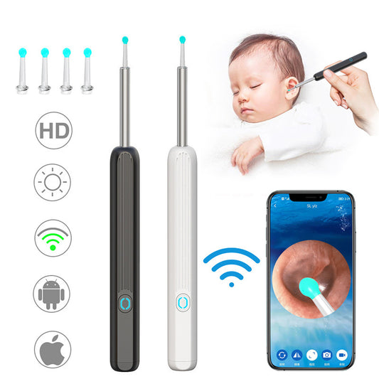 NE3 nettoyeur d’oreilles otoscope outil d’élimination du cérumen avec caméra LED lumière sans fil endoscope d’oreille kit de nettoyage d’oreille pour i-phone