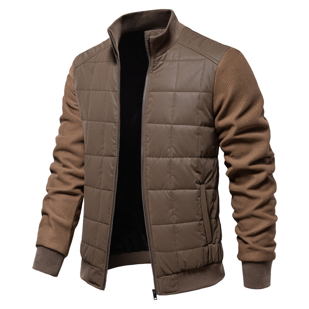 Mode Couture Manteau Personnalité Hiver Col Montant Fermeture Éclair Veste Vêtements Homme