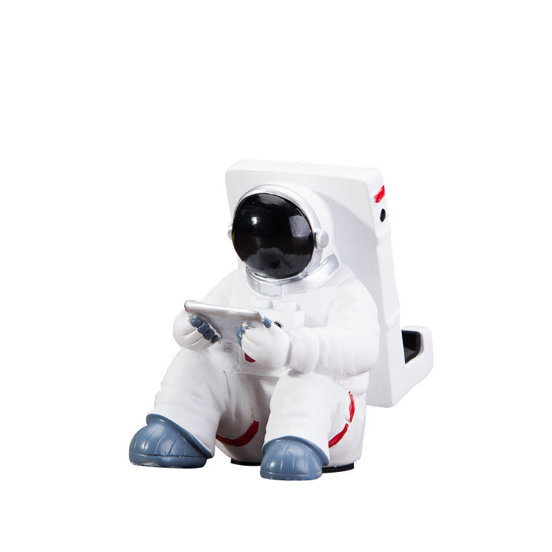 Simple Astronaute Mobile Téléphone Stand Étudiant De Bureau Titulaire Mignon Astronaute Cellulaire Téléphone Titulaire Creative Cadeau Petit Bureau Décoration