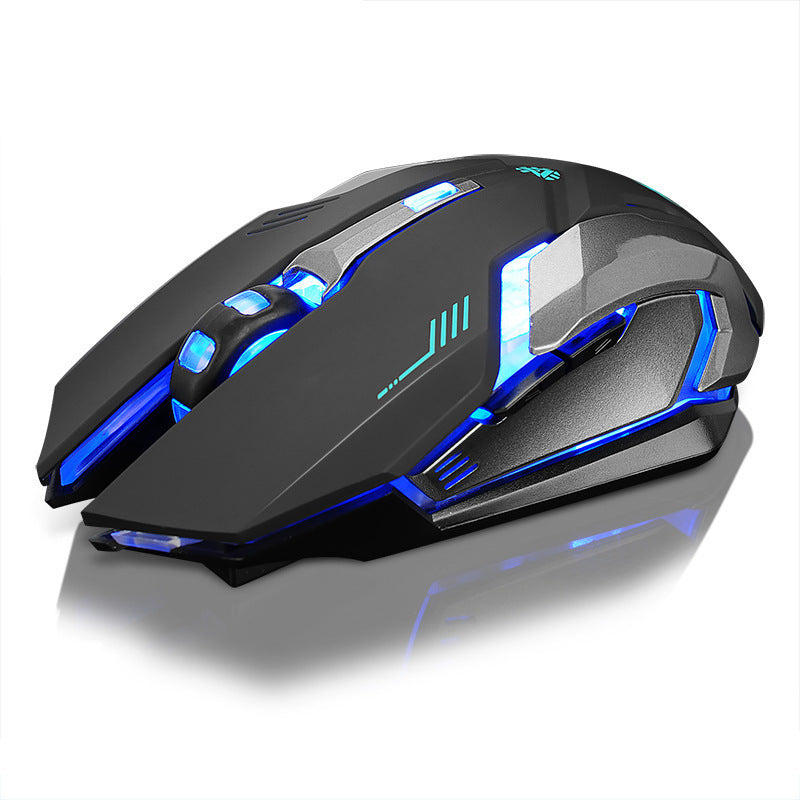 Souris sans fil rechargeable pour ordinateur portable, bureau, maison, universelle, jeu, silencieuse et lumineuse.