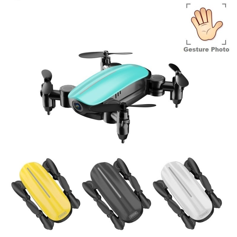 Teeggi T10 Mini Drone Avec Caméra Pliable WiFi FPV RC Quadcopter Sans Tête Mode Maintien D'altitude VS S9 Micro Poche Selfie dron - Ivory Deals Market