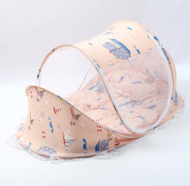 Pliable Bébé Moustiquaire Avec Oreiller + Net 2 pièces Ensemble