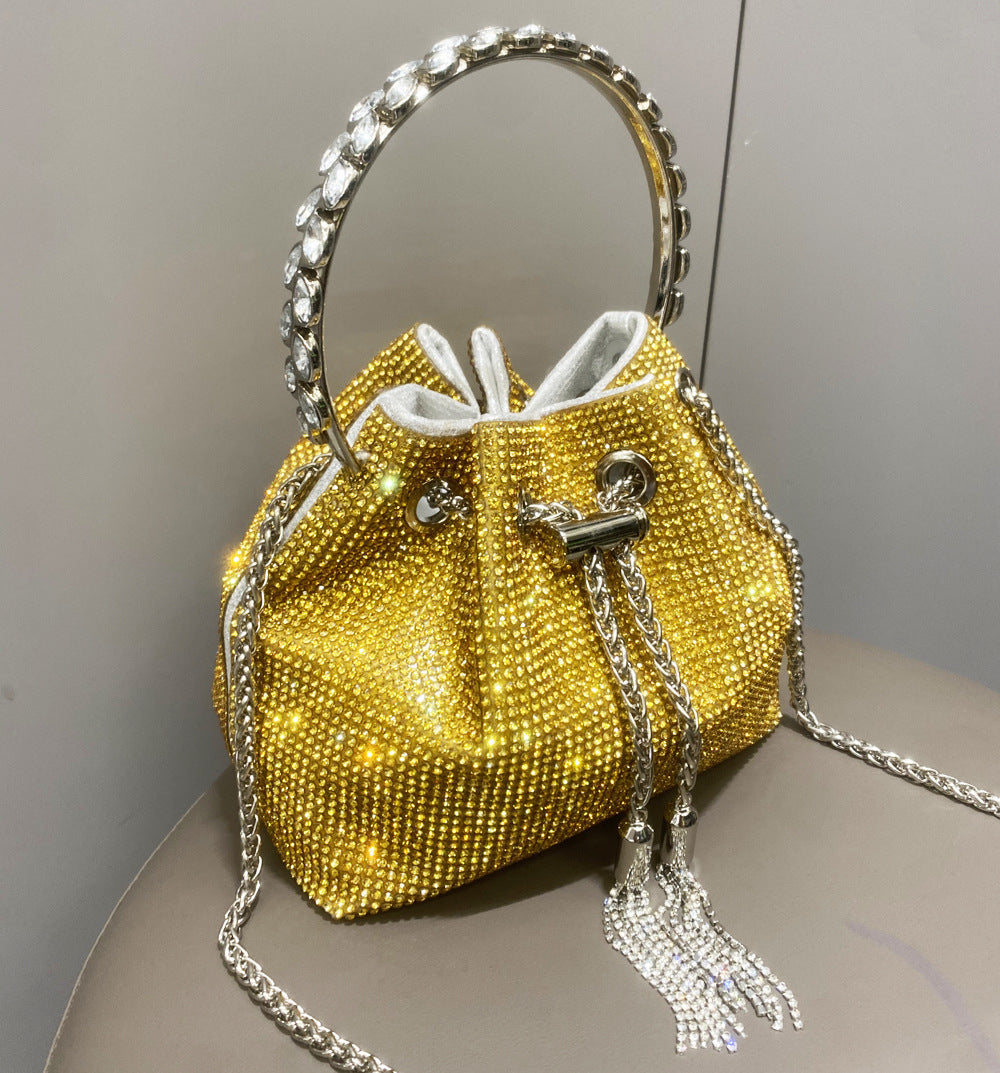 Sac à main brillant en diamant européen et américain pour femmes