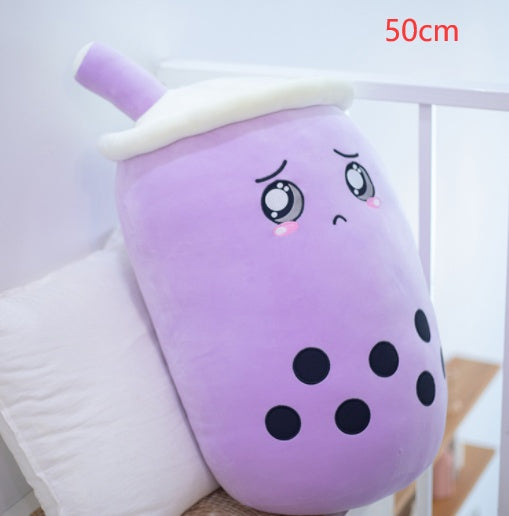 Mignon Fruit Boisson Peluche Rembourré Doux Fraise Lait Thé Peluche Boba Tasse Jouet Coussin Thé aux Perles Cadeau pour Enfants - Ivory Deals Market