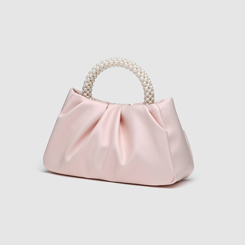 Sac à main doux, sac nuage croisé plissé tout-aller pour femme