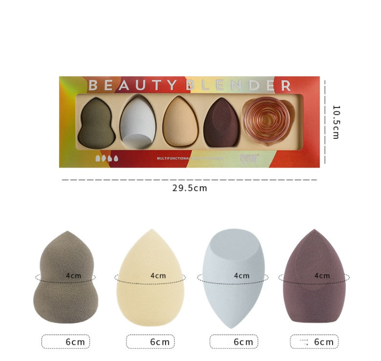 Mousse de maquillage Humide Et Sec Beauté Maquillage Oeuf Avec Support En Métal - Ivory Deals Market