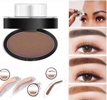 Sourcils Poudre Tampon Teinte Pochoir Kit Cosmétiques Maquillage Professionnel Imperméable à l’Eau Sourcil Tampon Lift Rehausseurs de Sourcils Kit de Pochoir