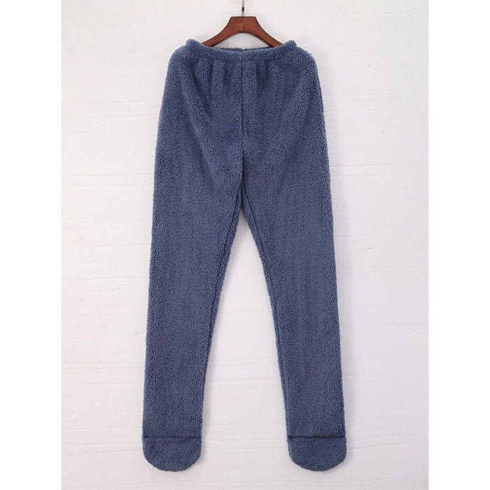 Pantalon de maison en pyjama chaud doublé de molleton