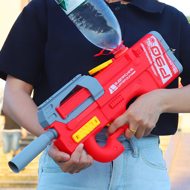 Nouveau pistolet à eau électrique P90, jouet haute technologie pour enfants, idéal pour l'extérieur, la plage et la piscine Grande capacité de tir de gel d'eau pour adultes