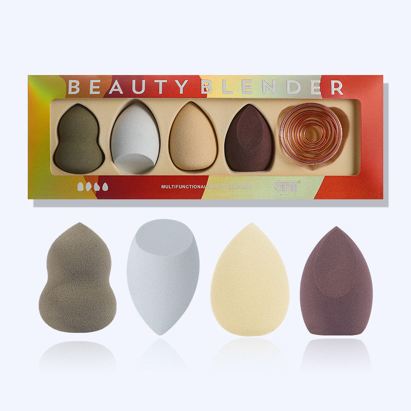 Mousse de maquillage Humide Et Sec Beauté Maquillage Oeuf Avec Support En Métal - Ivory Deals Market