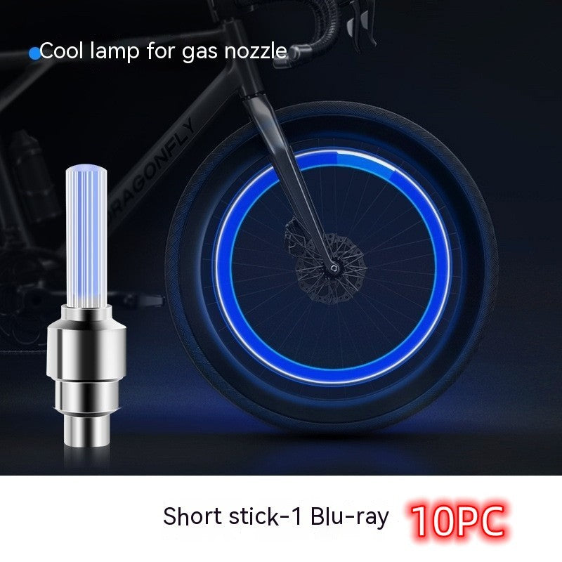 Néon Lumières Roue de Pneu Valve Cap Lumière LED Flash Pneu De Voiture Valve Caps Air Couverture Tire Rim Valve De Roue Tige cap Vélo Lumière