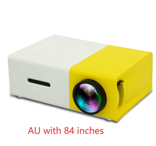 Projecteur portable 3D HD à domicile avec haut-parleur HDMI et port USB, mini projecteur YG300