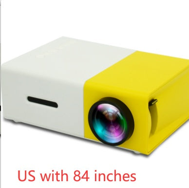 Projecteur portable 3D HD à domicile avec haut-parleur HDMI et port USB, mini projecteur YG300