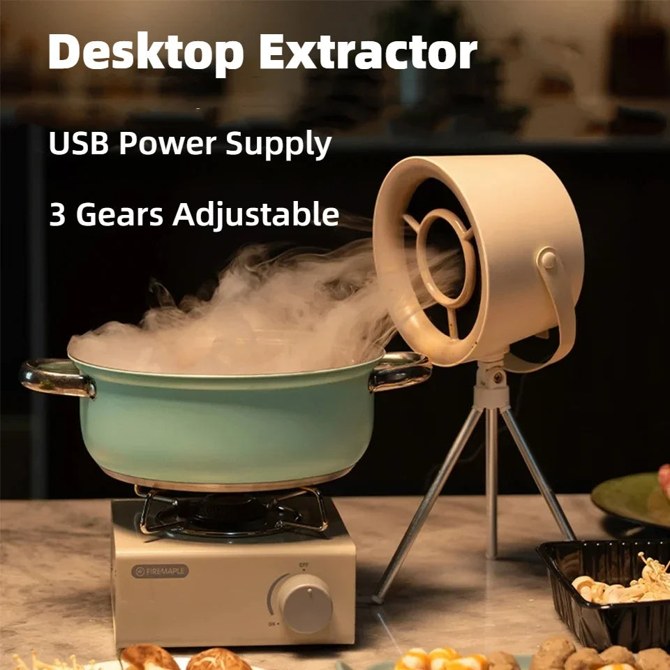 Ventilateur de cuisine portable grande aspiration de bureau