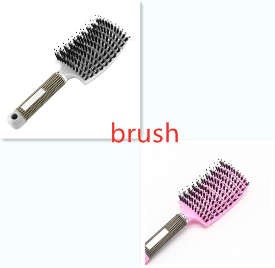 Brosse à cheveux Anti Klit Brushy Haarborstel Femmes Démêlant Brosse à cheveux Poils Nylon Cuir chevelu Massage Teaser Brosse à cheveux Peigne