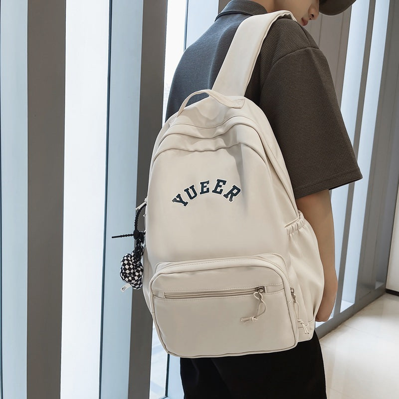 Simple Sacs À Dos Sacs D'école Étudiant Filles Sac En Nylon Femmes - Ivory Deals Market