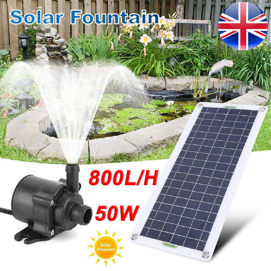 Panneau solaire alimenté par l'eau Caractéristique Jardin Piscine Étang Aquarium Fontaine - Ivory Deals Market