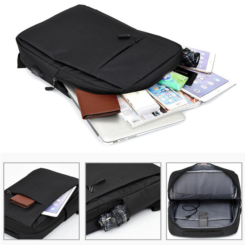 Ordinateur portable Sac À Dos Avec USB Conception D'affaires Sacs Hommes