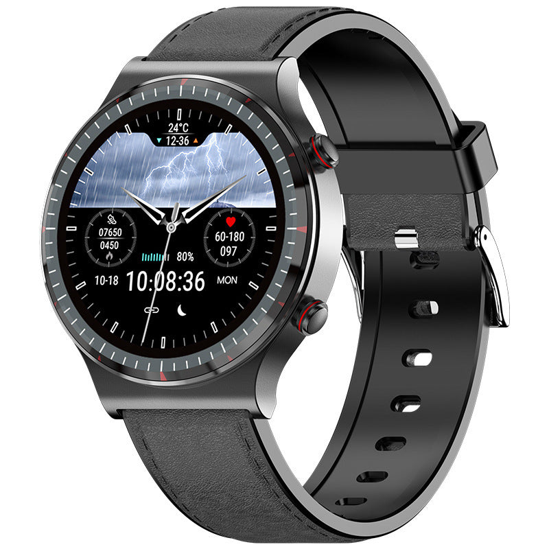 Montre connectée ECGPPG ECG Fréquence cardiaque Tension artérielle Oxygène Fréquence cardiaque Température corporelle HRV Montre