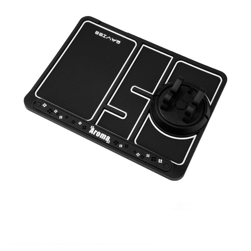 Tapis antidérapant pour téléphone de voiture pour carte de stationnement 4-en-1, support de téléphone auto adhésif pour tableau de bord