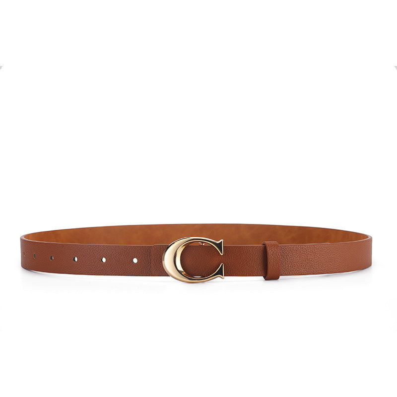 Ceinture fine pour femme, ajustée et élégante, assortie à toutes les tenues.