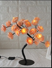 Rose lampe de table arbre à induction - Ivory Deals Market