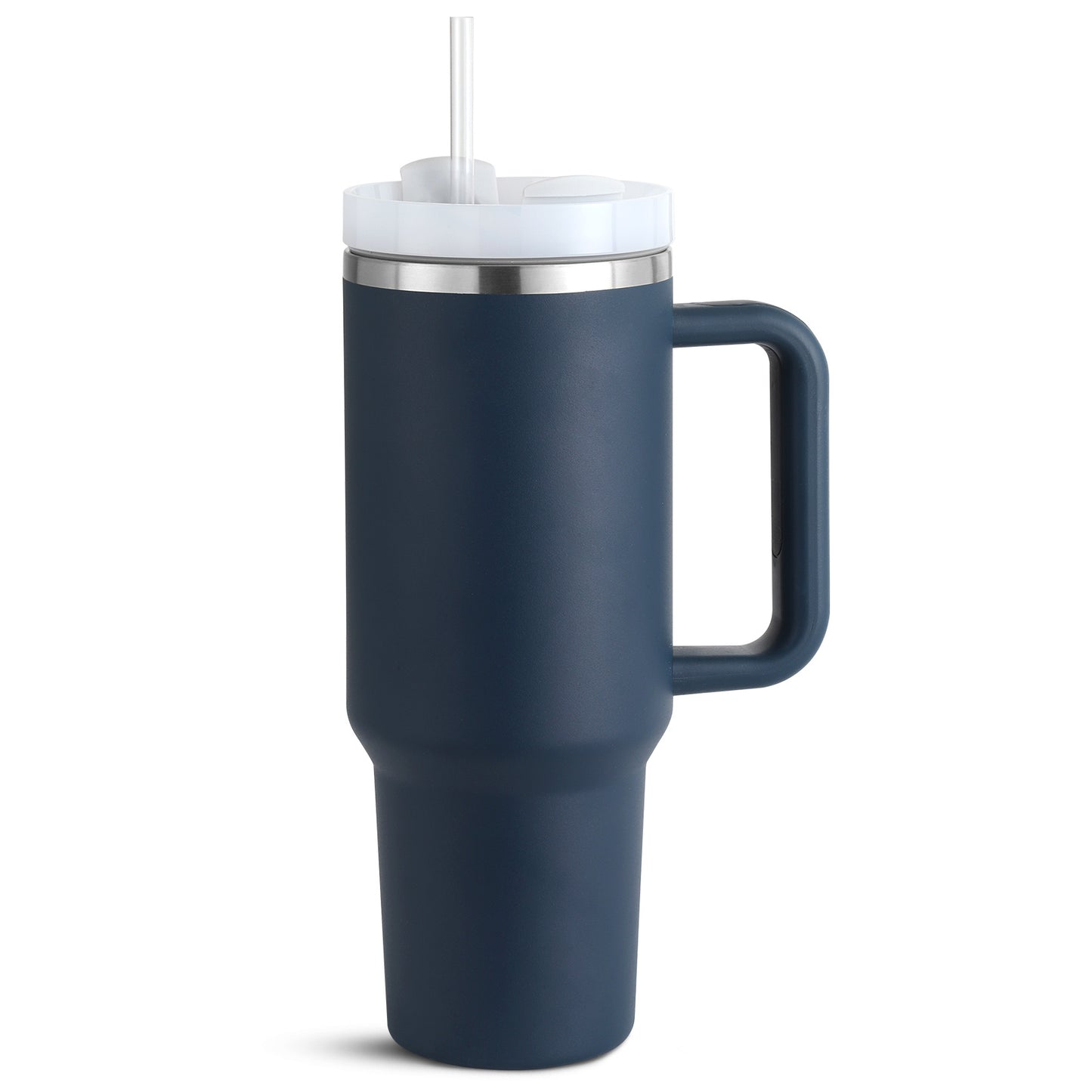 Tasse de café portable de 40 onces avec poignée, bouteille d'eau en acier inoxydable pour voiture, grande capacité, sans bisphénol A.