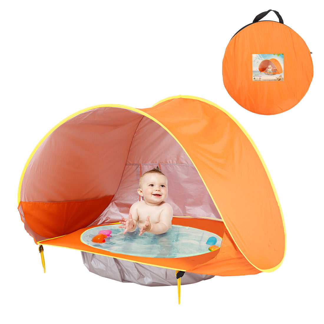 Tente de plage pour bébé, facile à plier, imperméable et protégeant contre les UV