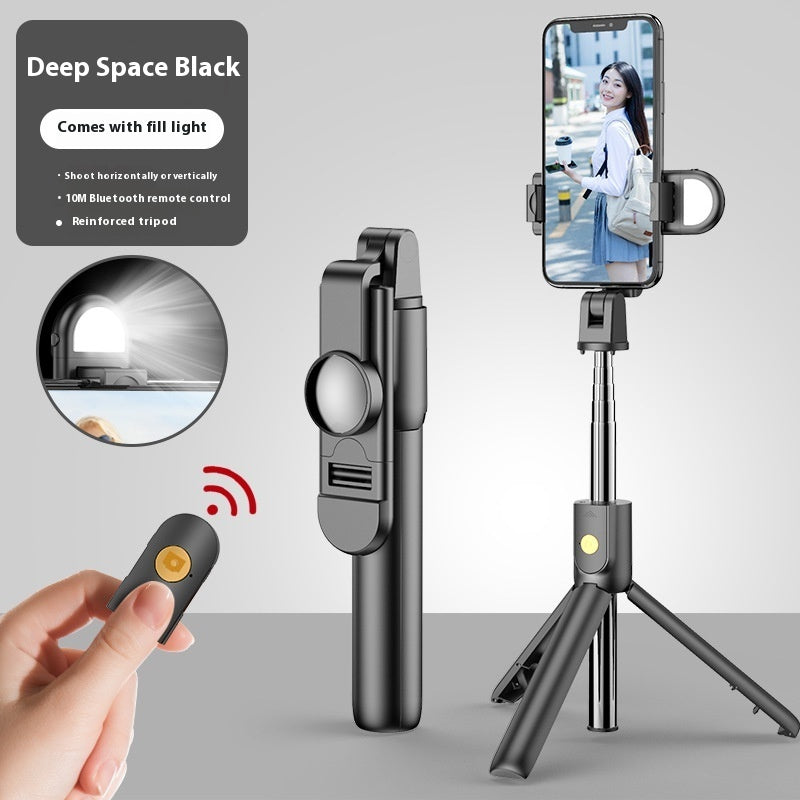 Selfie Stick avec télécommande Bluetooth pour téléphone portable et trépied pour photos et vidéos en direct.