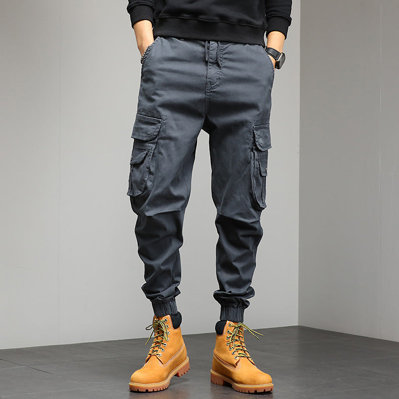 Pantalons décontractés de la marque de mode Multi-bag pour hommes