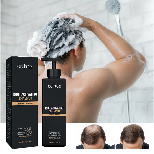 Shampooing activateur de racines, shampooings naturels pour la repousse des cheveux, shampooing épaississant unisexe, doux pour les hommes et les femmes, soin capillaire nourrissant et durable pour des cheveux plus foncés et plus épais