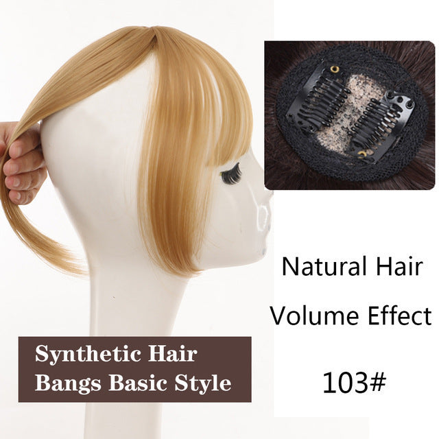 Perruque de cheveux de remplacement,-bangs 3d | perruque de cheveux couvrant la fibre haute température - Ivory Deals Market